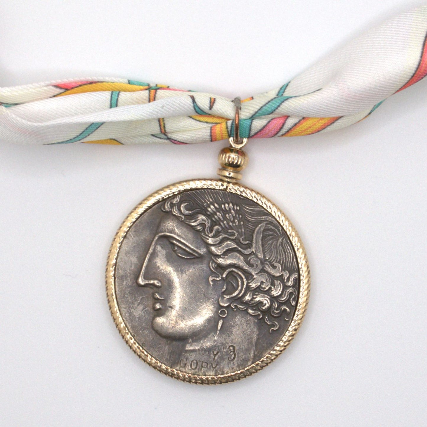 Pegasus Pendant Scarf Necklace