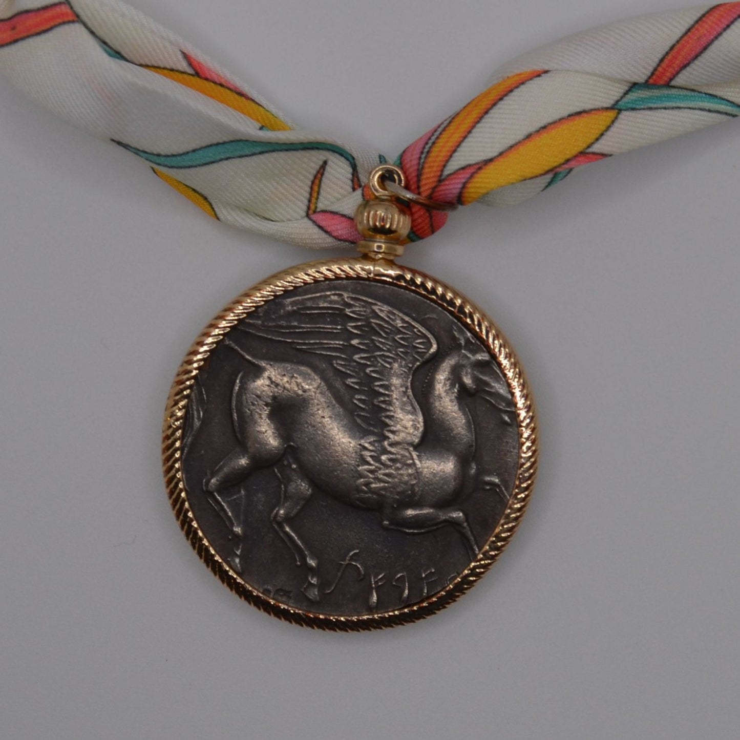 Pegasus Pendant Scarf Necklace