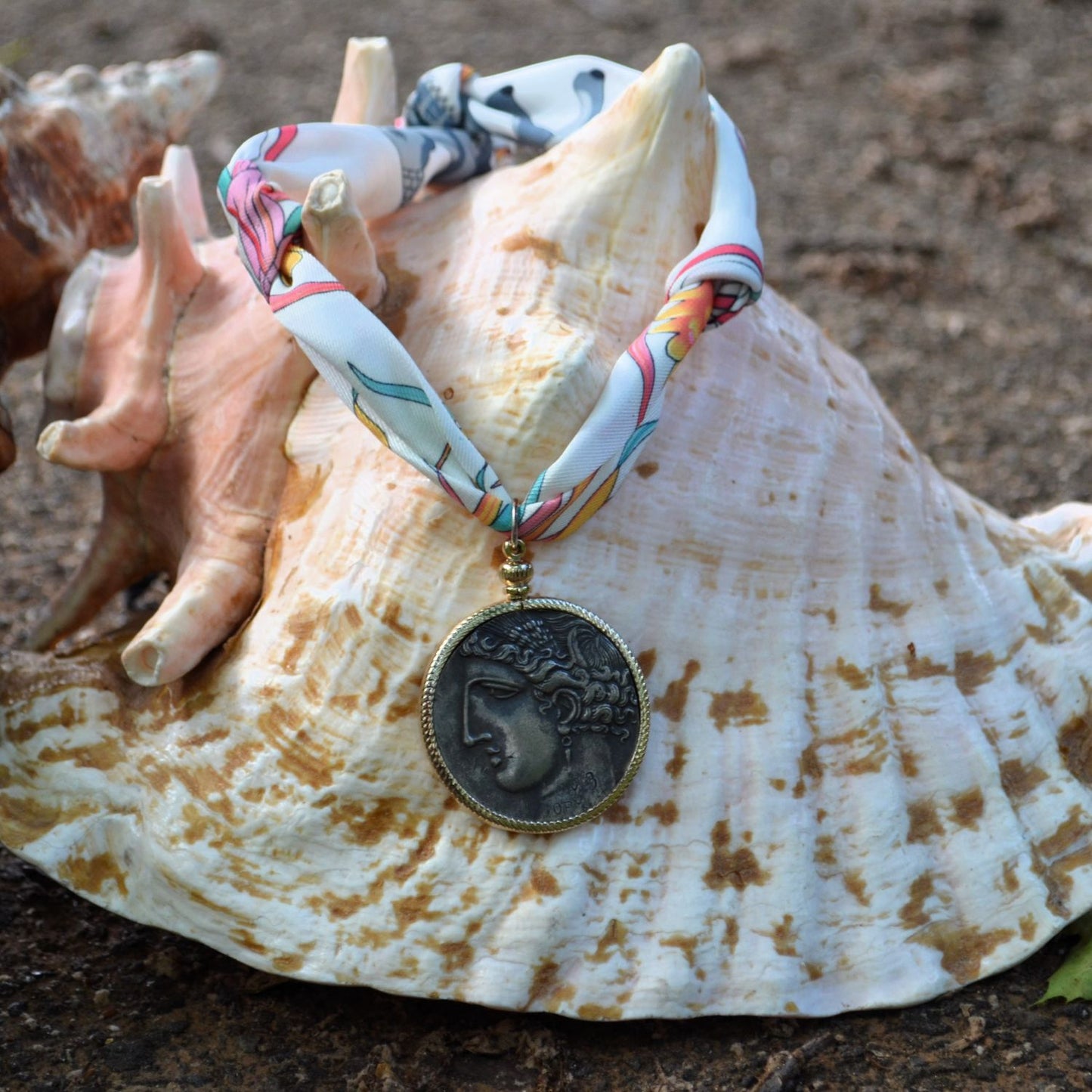 Pegasus Pendant Scarf Necklace