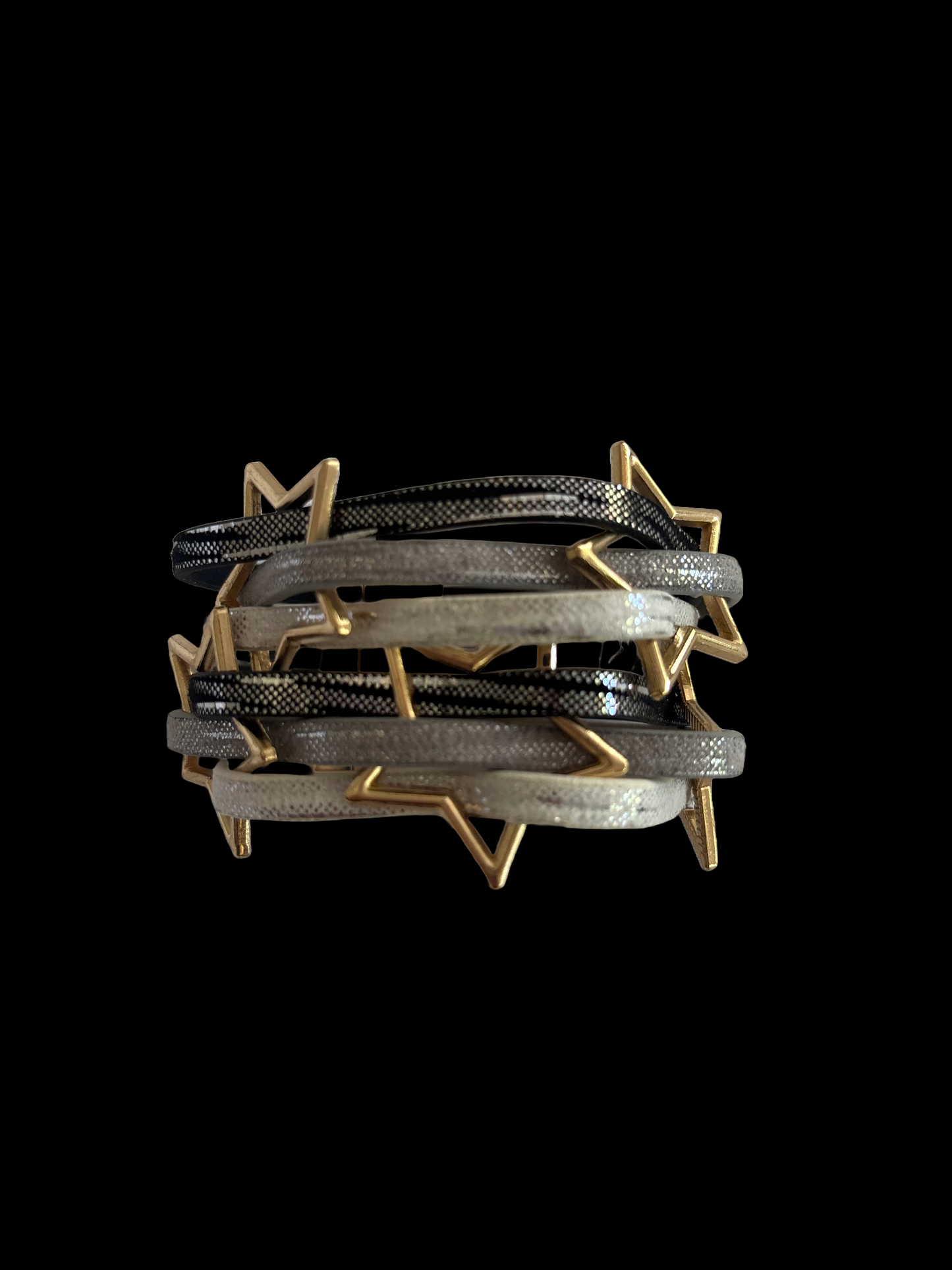 Mixed Media Gold Star Bracelet