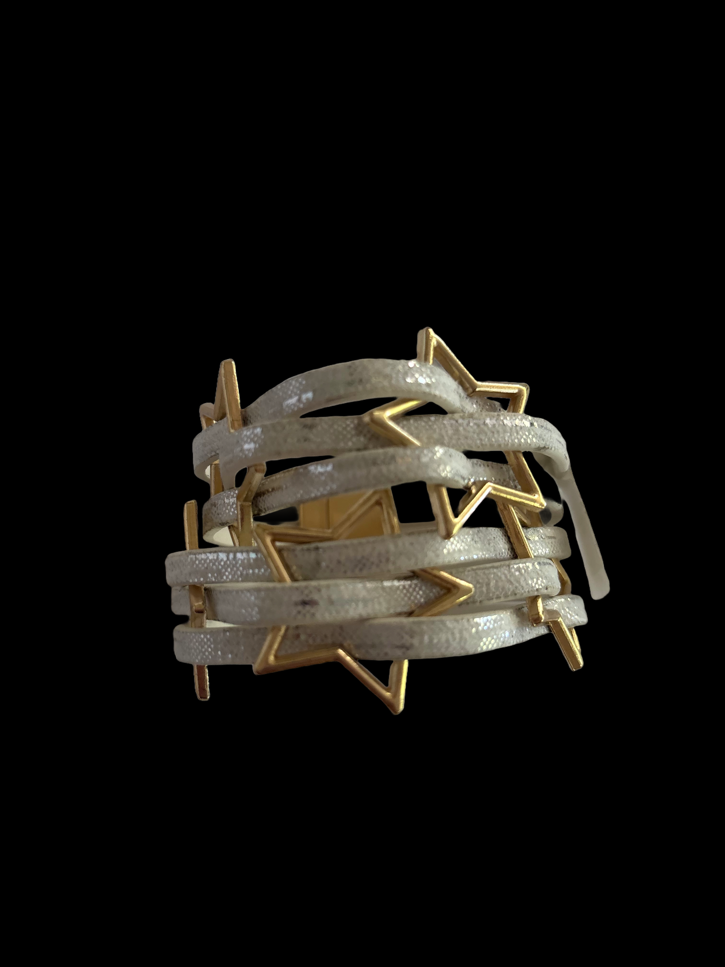 Mixed Media Gold Star Bracelet