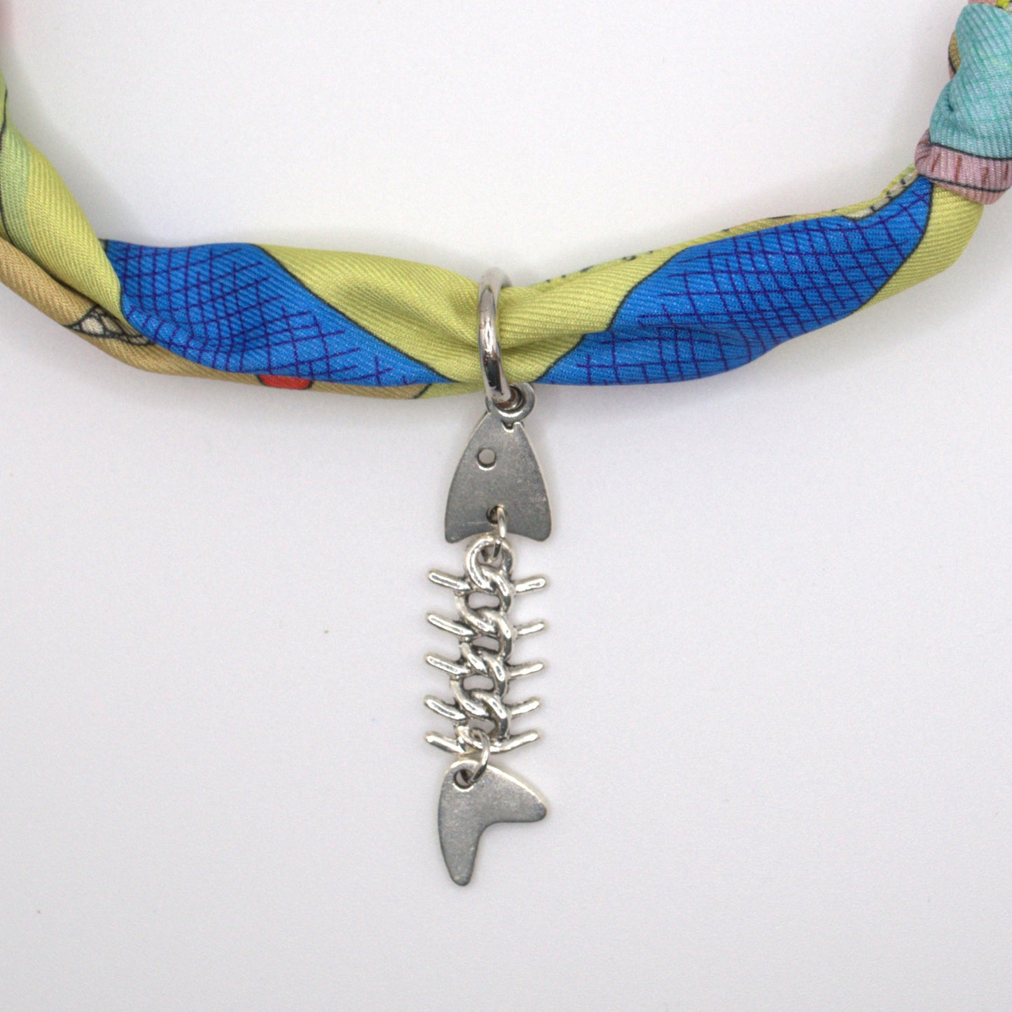 Seaside Fish Scarf Necklace