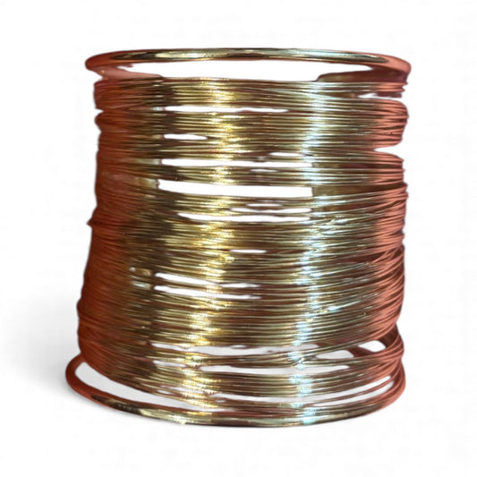 Gold wire cuff