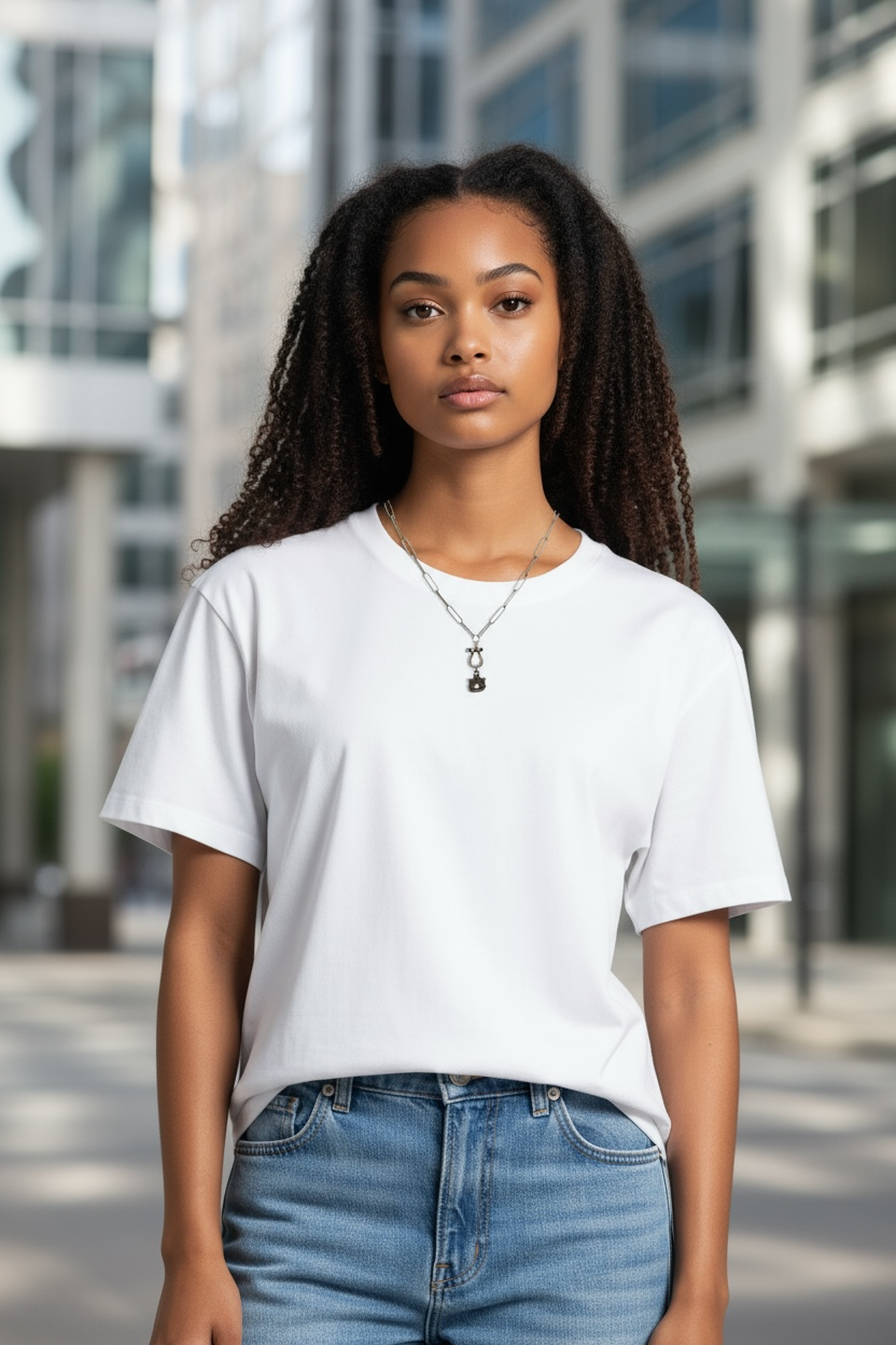 Auburn Sterling pendant with paper clip chain